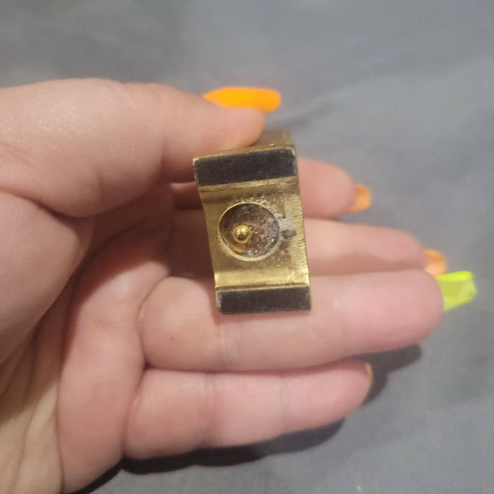 Miniature Collezio Mantel Brass Desk Clock Movement Quartz 2